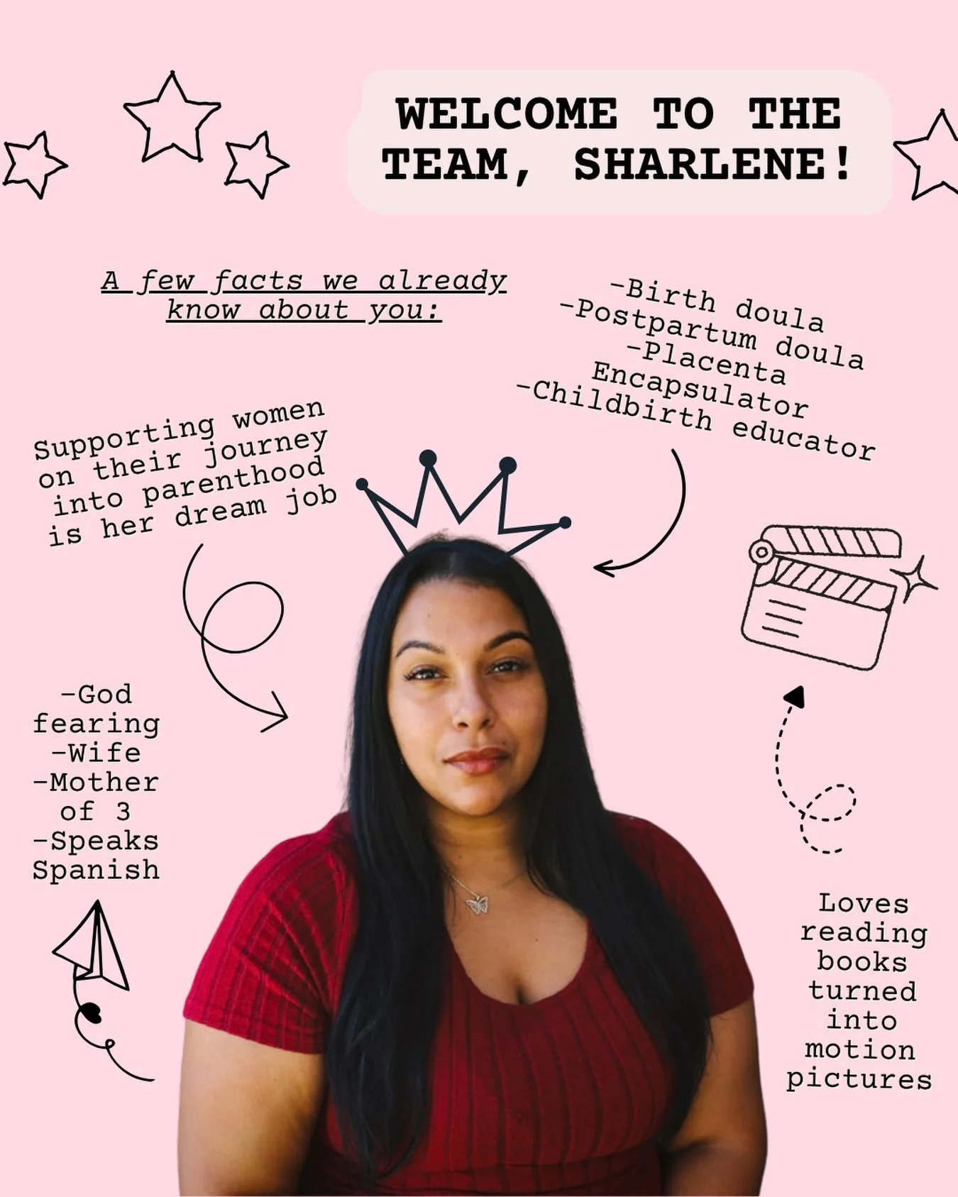 We are excited to have Sharlene on the True Bloom team! 🥳 She brings many different skillsets to the table and we are confident she would take great care of you. She is also bilingual, so if you are looking for a spanish speaking doula she would lov
