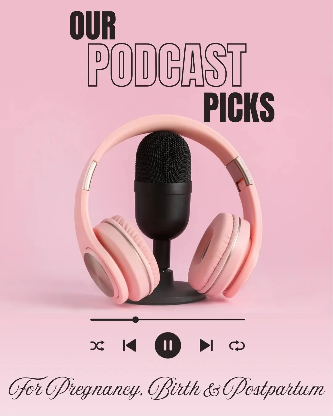 Listening to pregnancy and birth podcasts can help you learn about your options, hear birth stories from other women and feel more confident making decisions during labor. The more you know, the more empowered you can feel walking into your birth! ✨