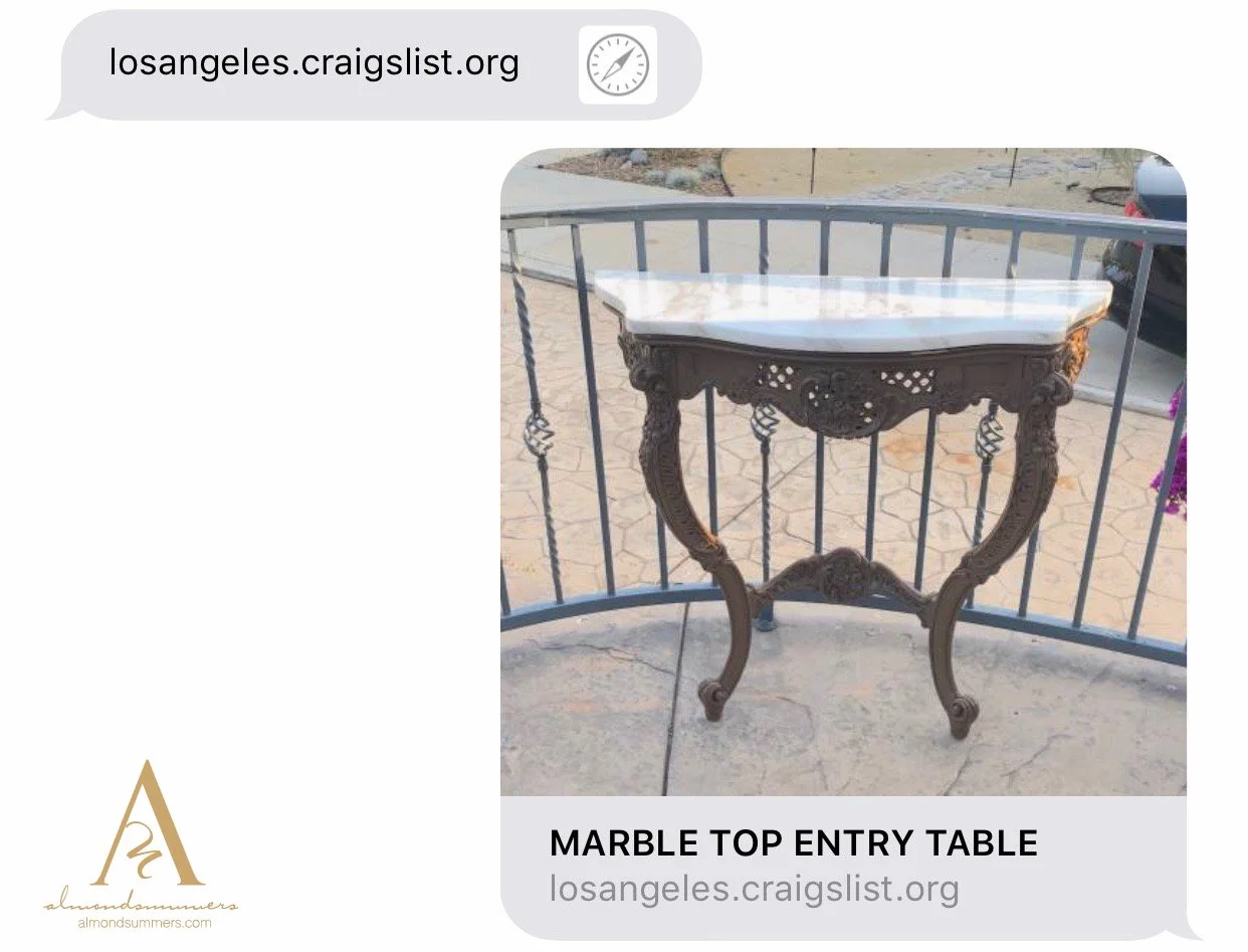 Thrifted Vintage table