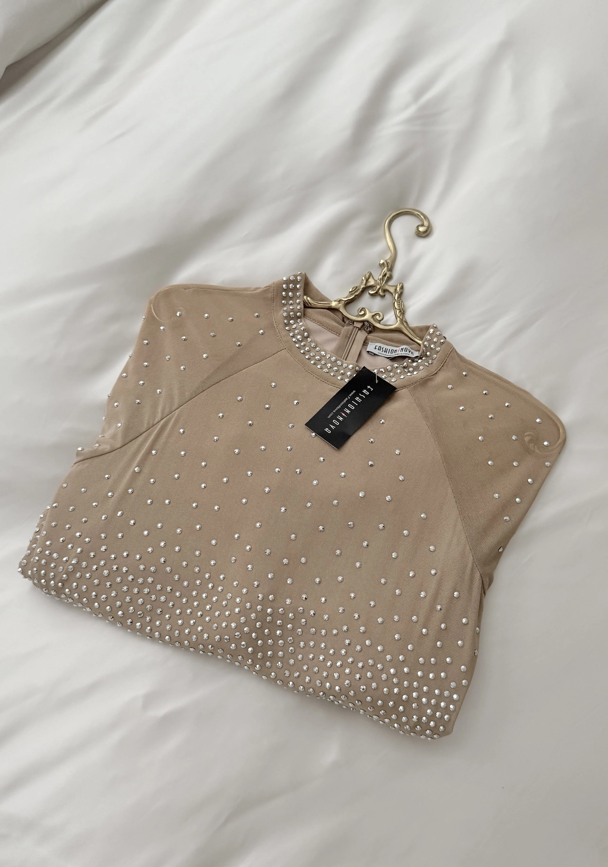 Rhinestone Gradient Dress