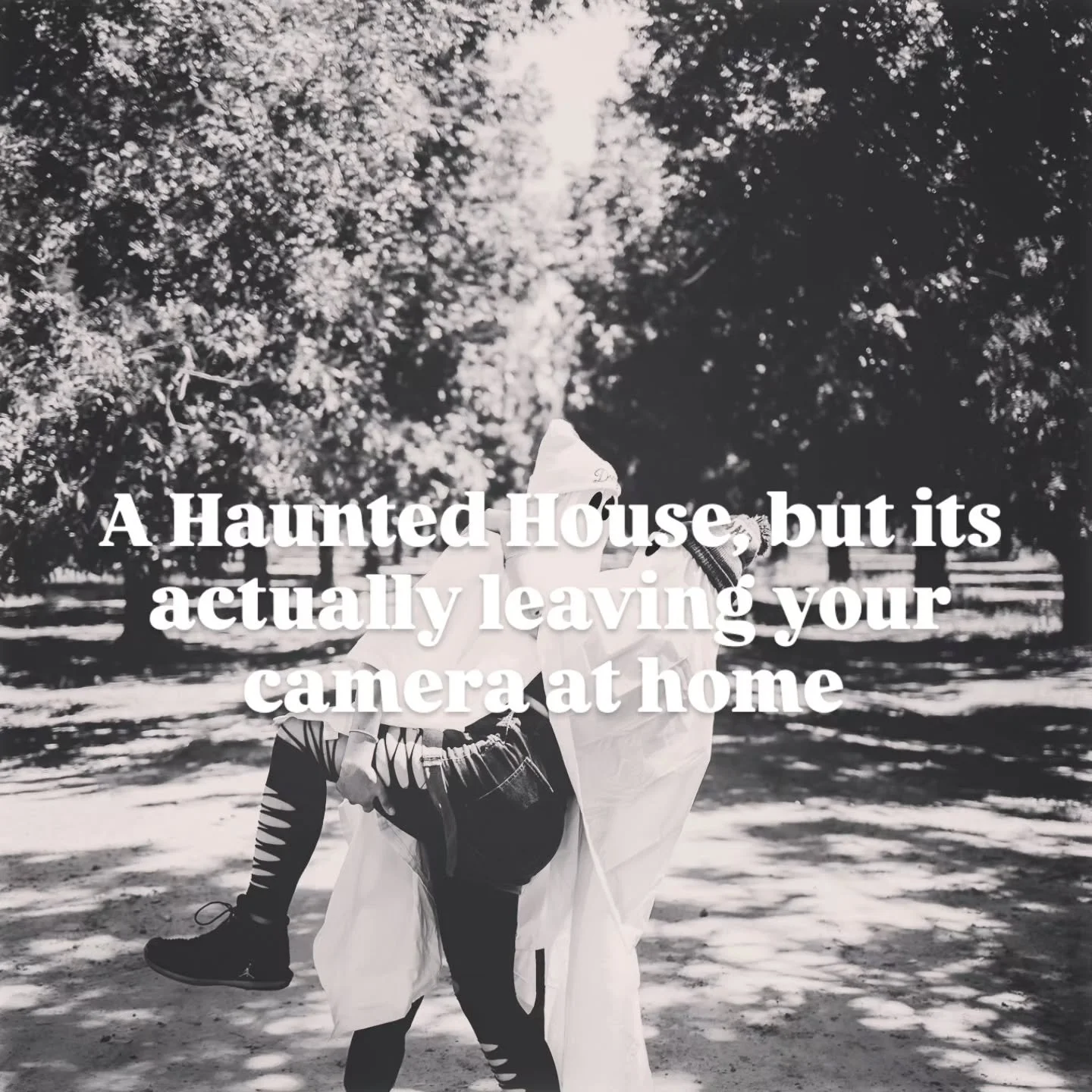 A Haunted house but it's just having to come up with content every single day. 🤣🫣✨️