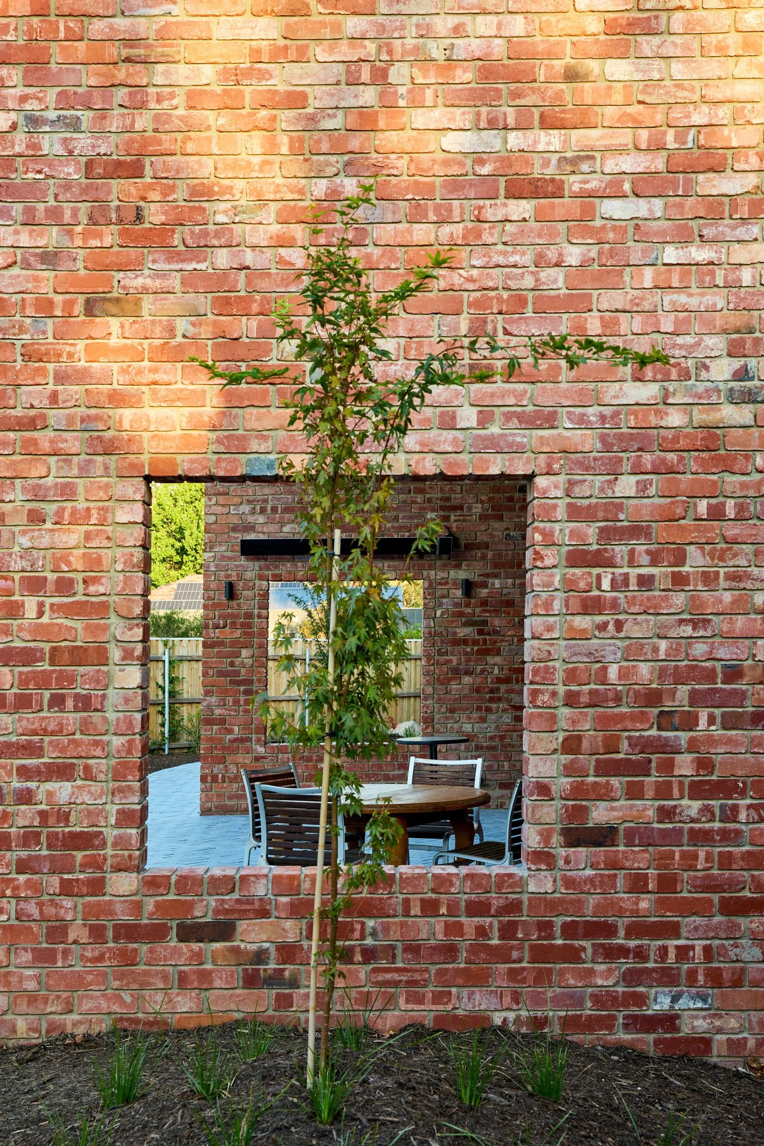 Secret Garden House photo by Light Bulb Studio - brick window