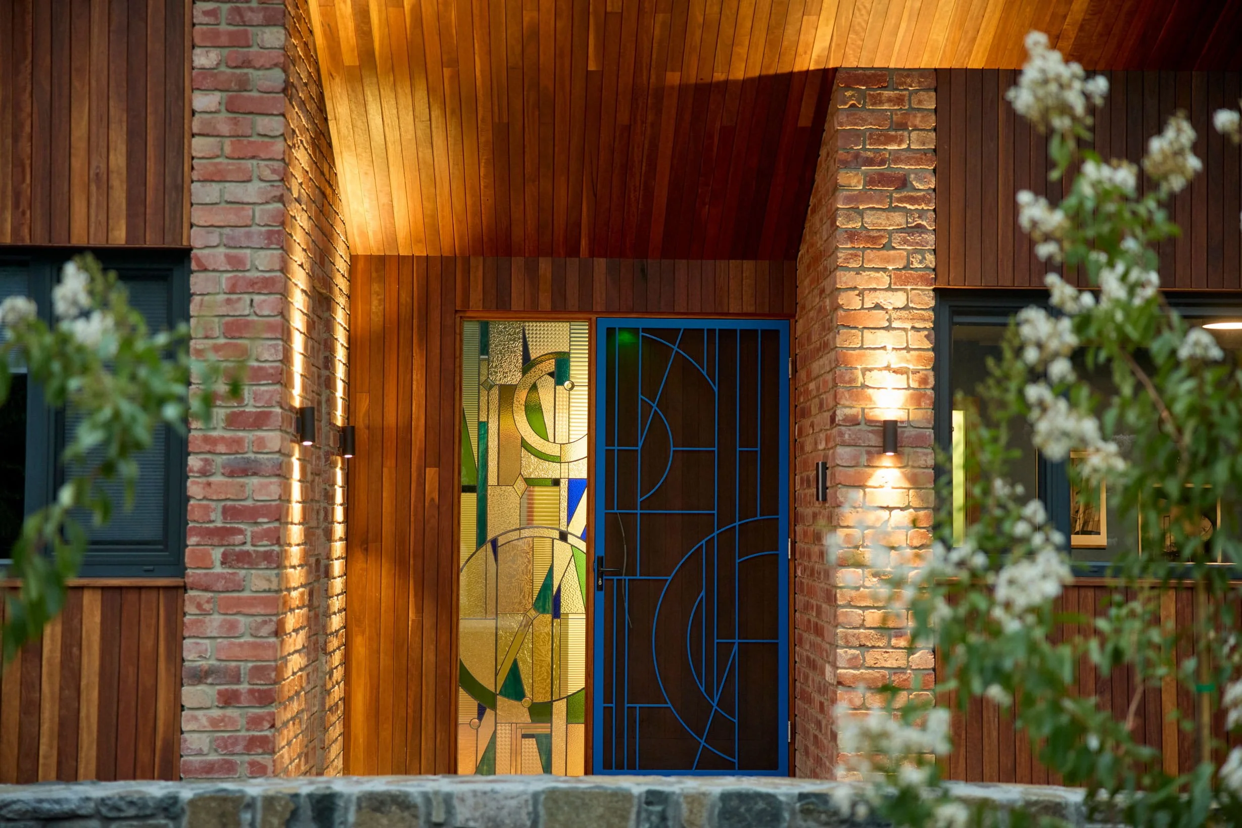 Secret Garden House photo by Light Bulb Studio - porch entry