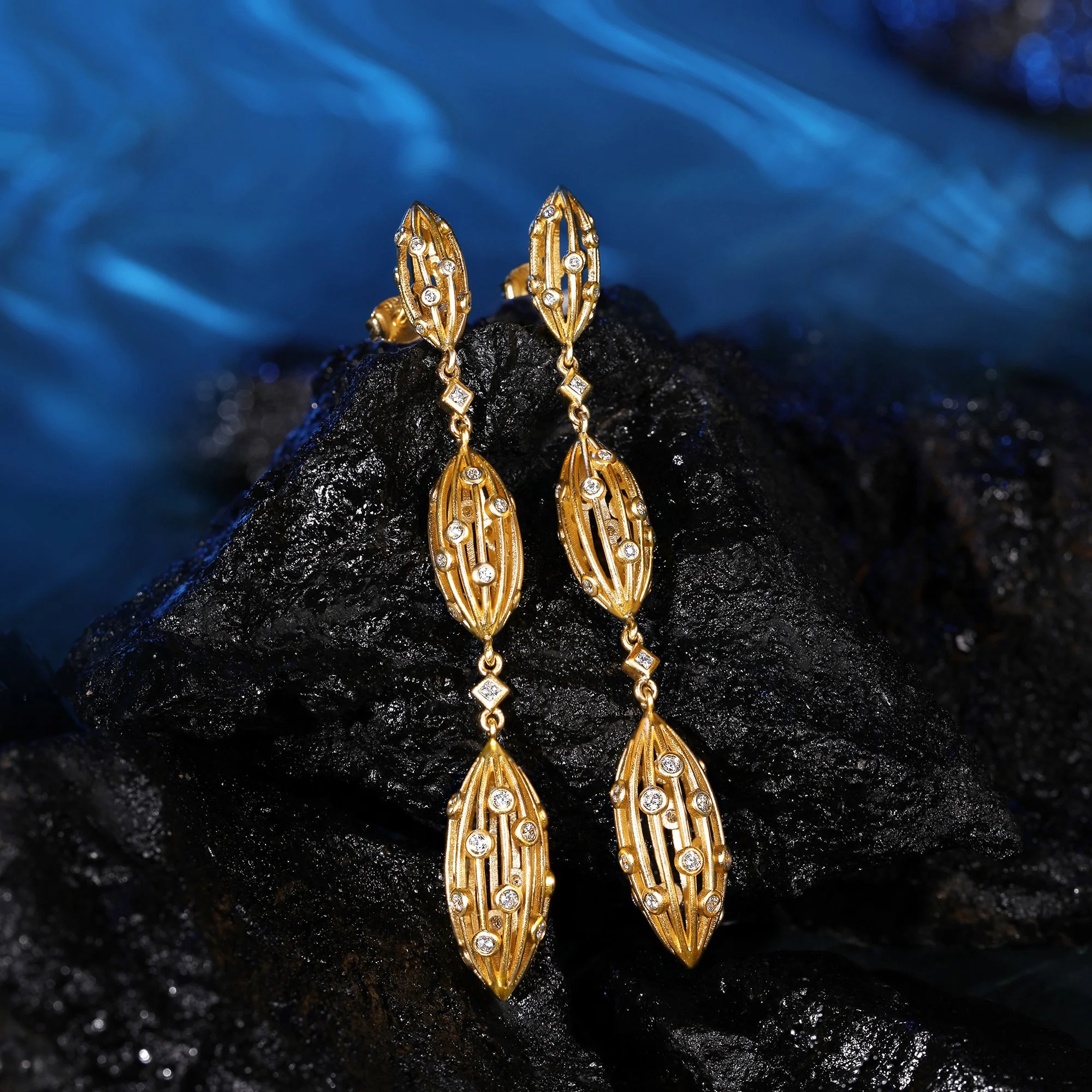 Luminal  Realm - Solar Drift Earrings