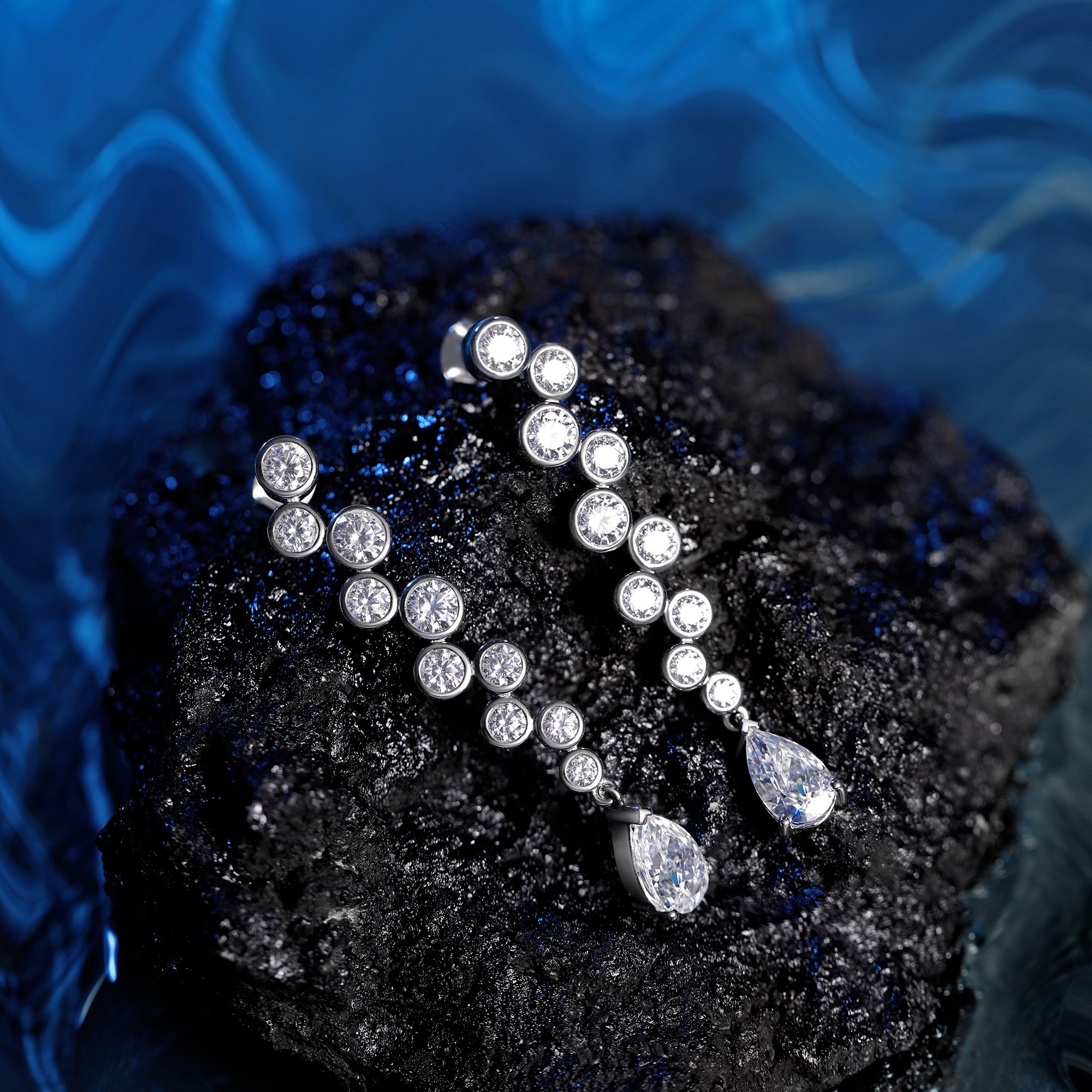 Luminal  Realm - Orbit Drop Earrings