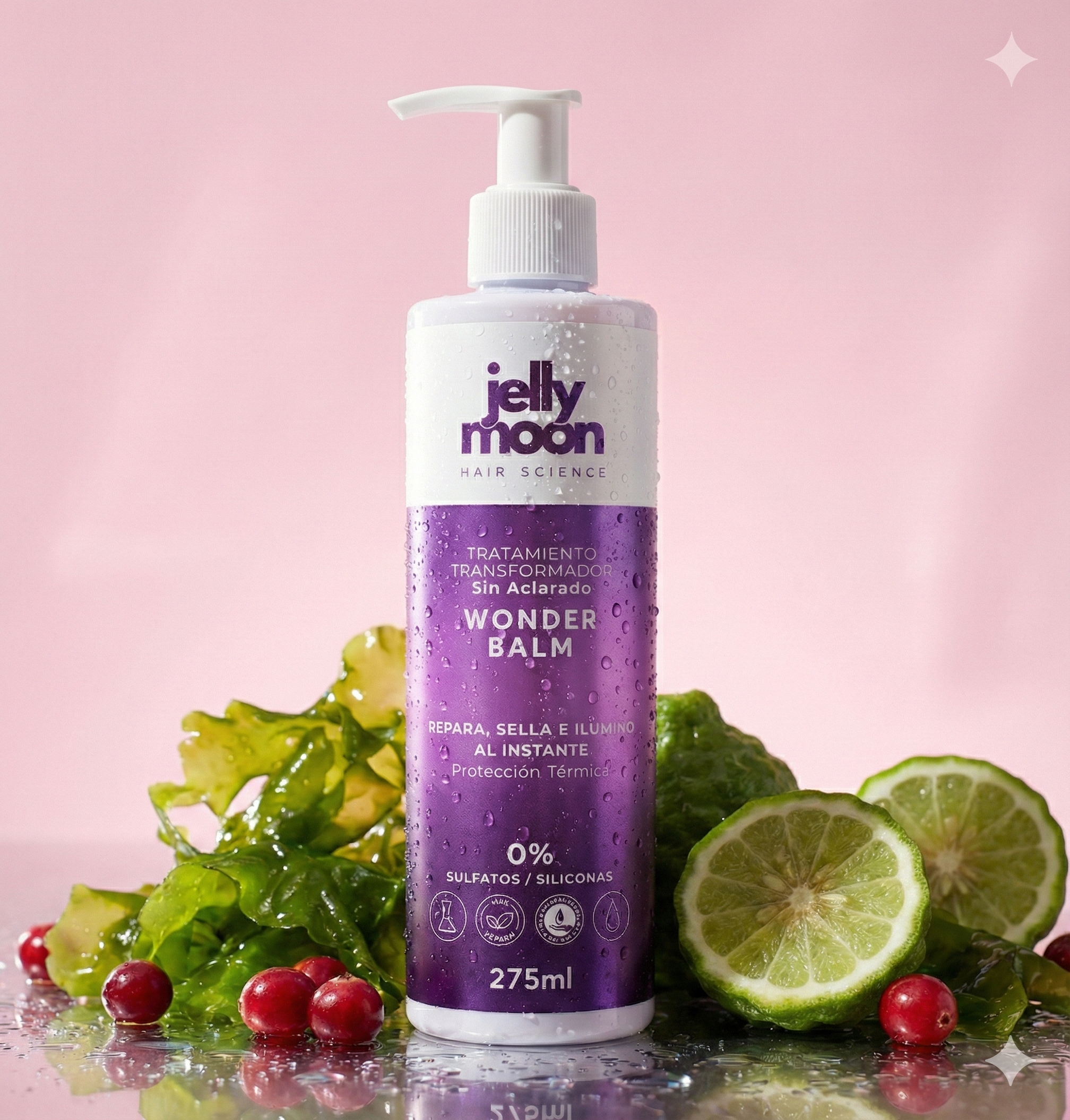 Esta mascarilla Jellymoon sin aclarado para pelo seco en la menopausia aporta nutrición profunda sin apelmazar. Una fórmula inteligente, sin sulfatos ni siliconas, pensada para devolver suavidad y brillo al pelo maduro. Anti-envejecimiento capilar.