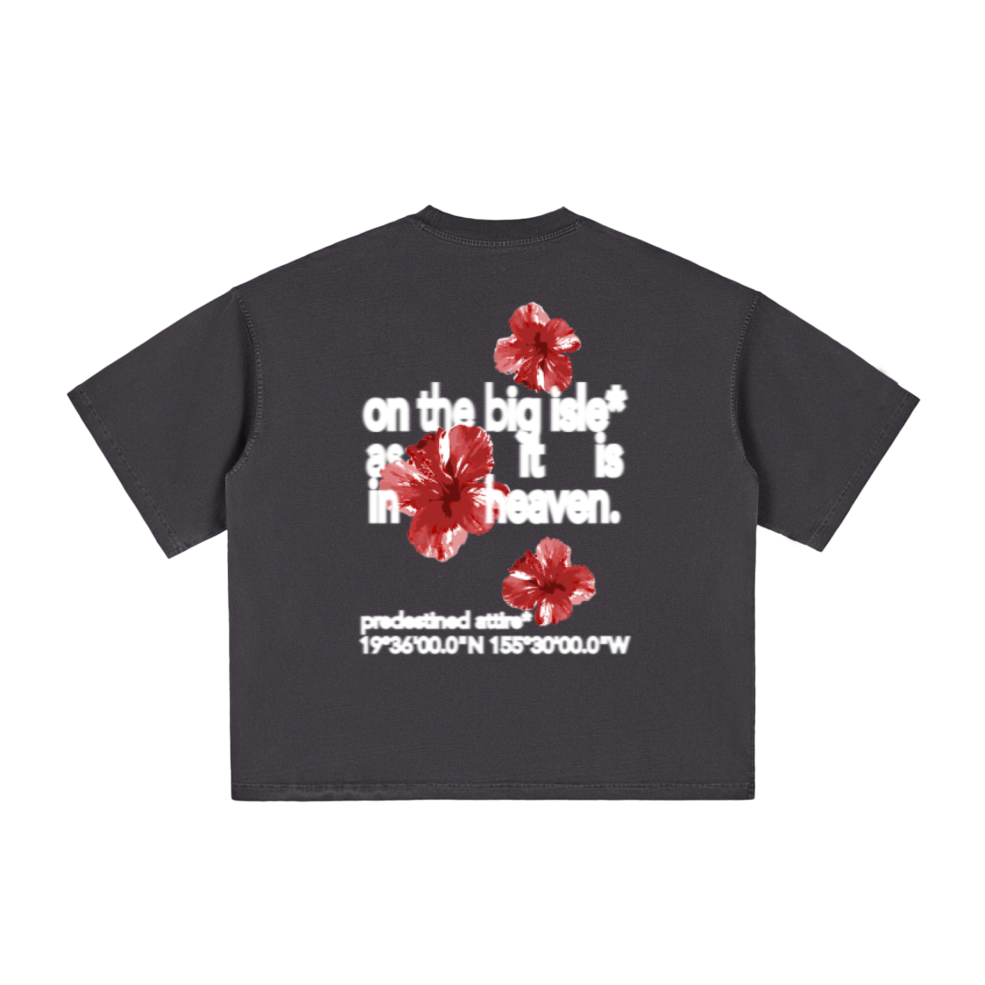"heaven on big island*" T-Shirt [CROPPED + BOXY]