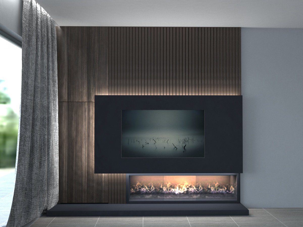 kitchen interior design for airbnb - tv