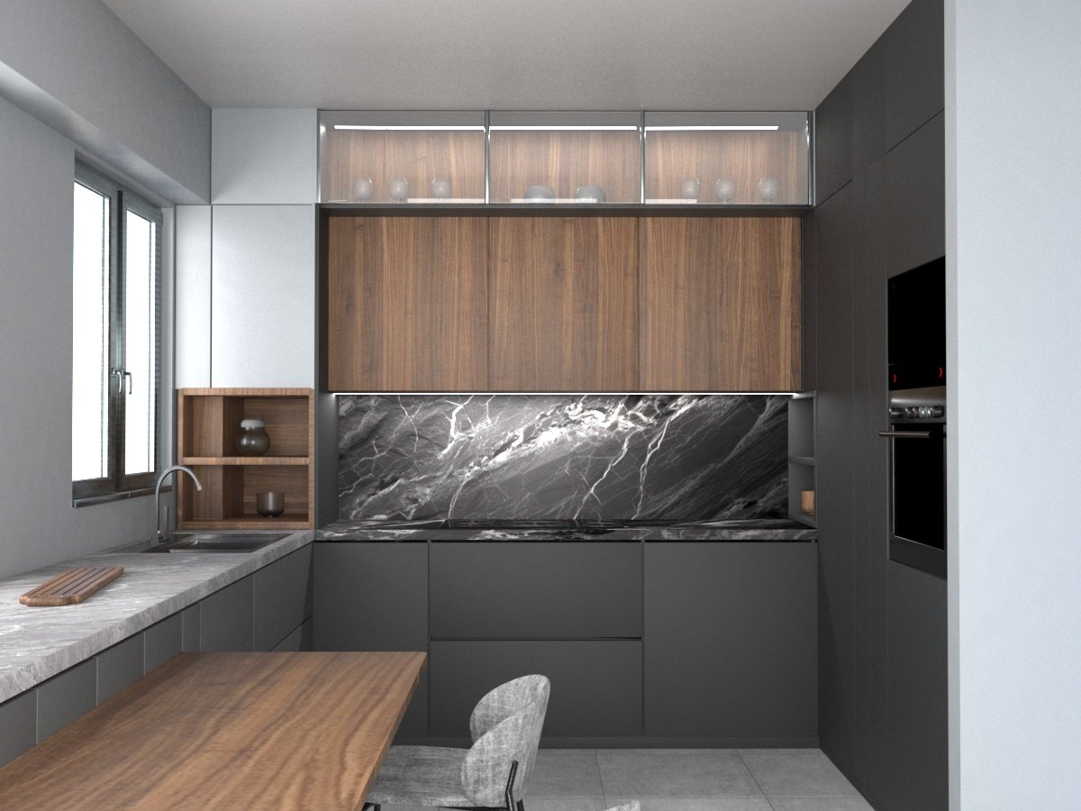 kitchen interior design for airbnb