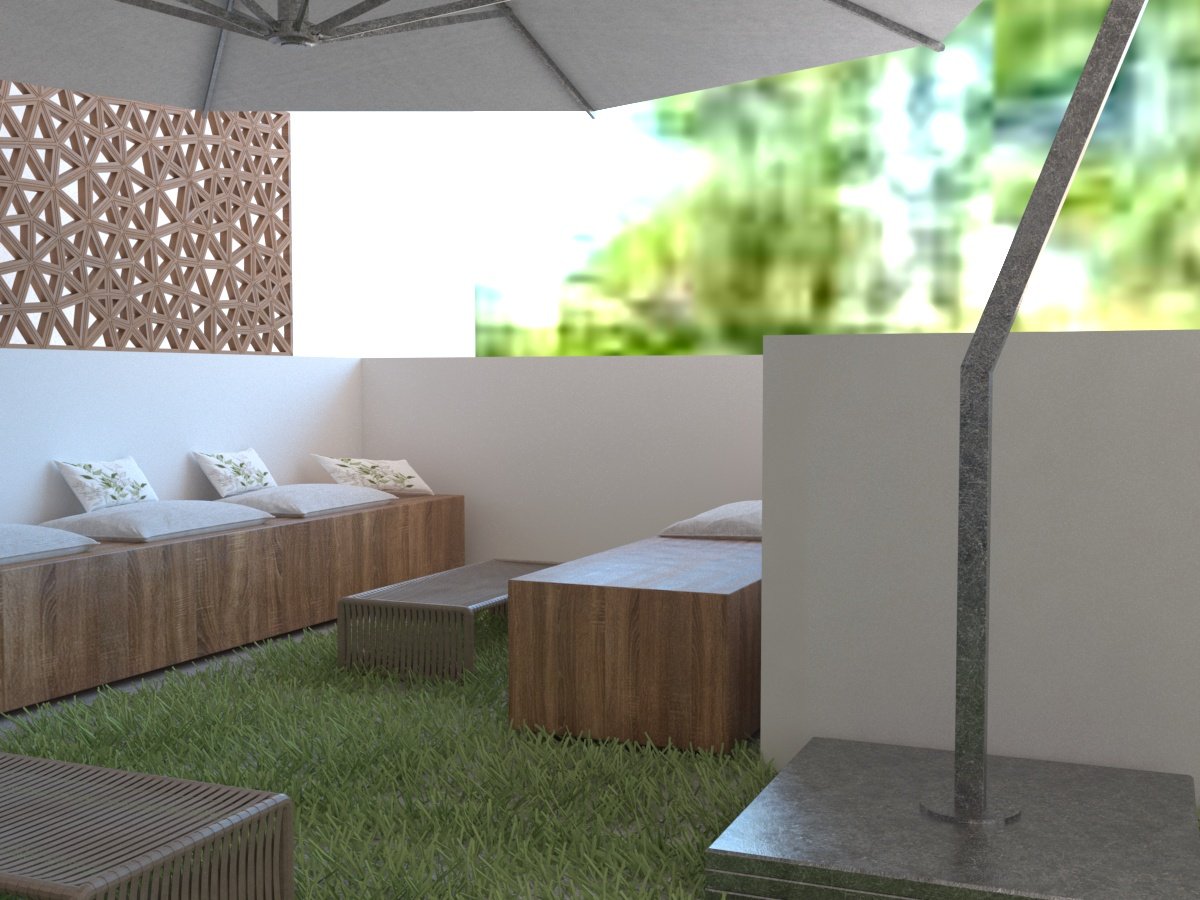 aibnb portorafti, apartment, garden sitting area