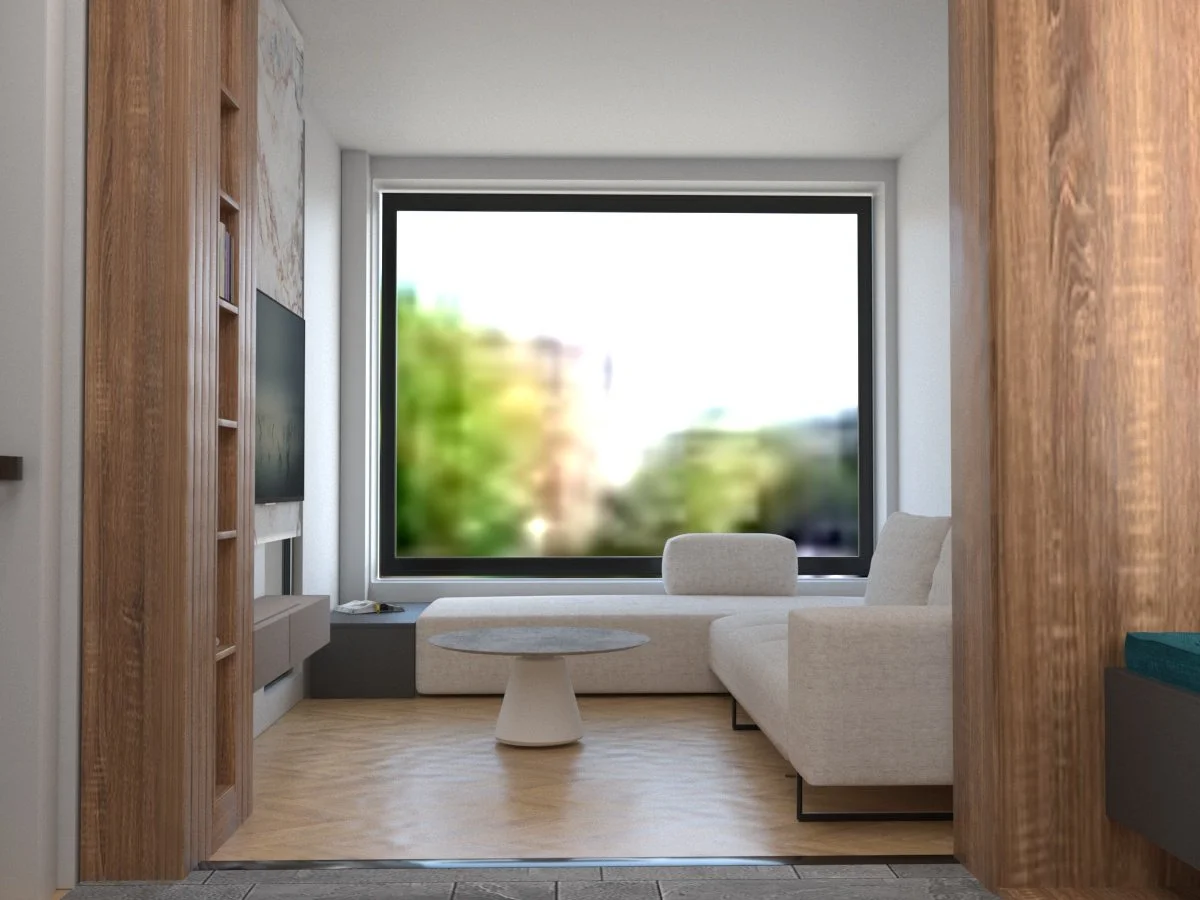 aibnb portorafti, apartment, window living room