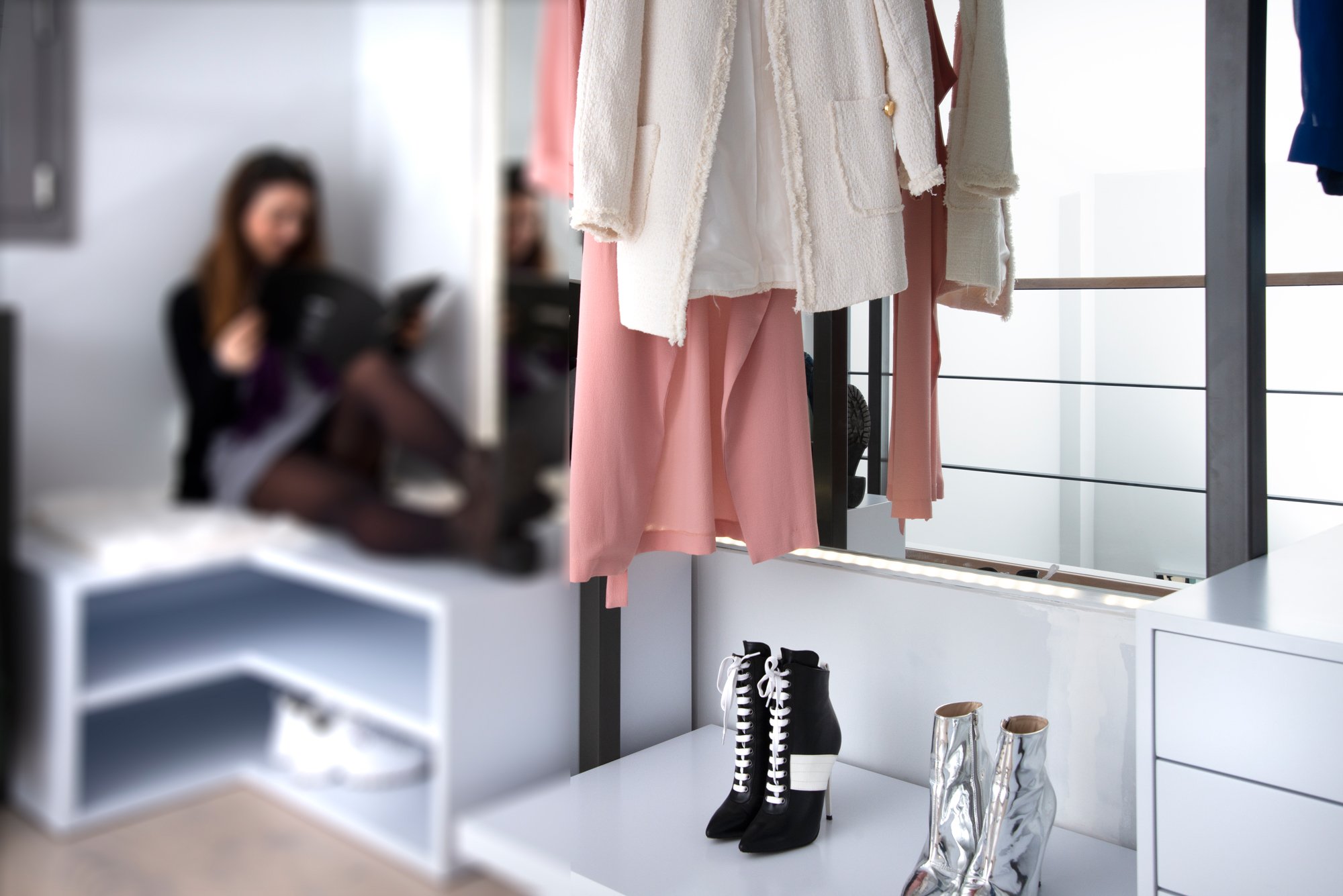 dressing room - interior design - wardrobe