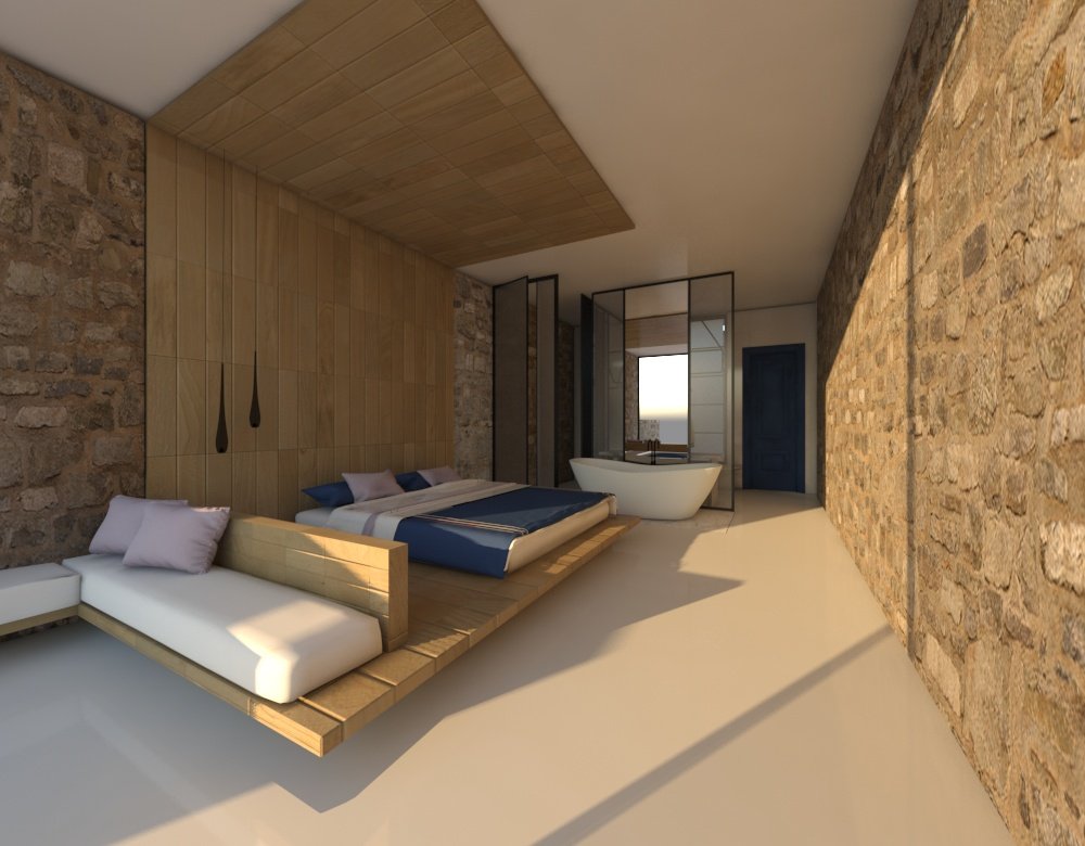 hotel room - interior design - lights
