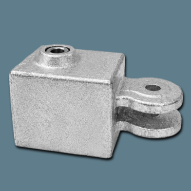 Galvanised Square Clamp - 173F Female Single Swivel