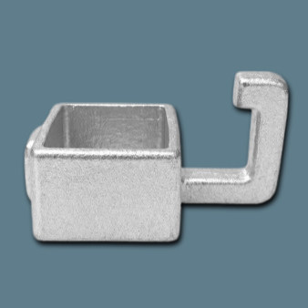 Galvanised Square Clamp - 182 Side Hook