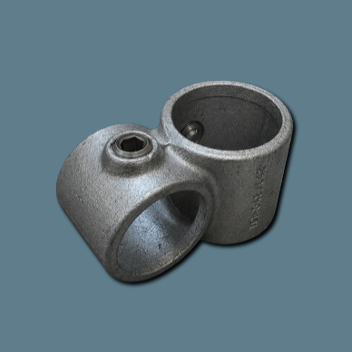 Galvanised Q Clamp 161 Offset 90° Crossover