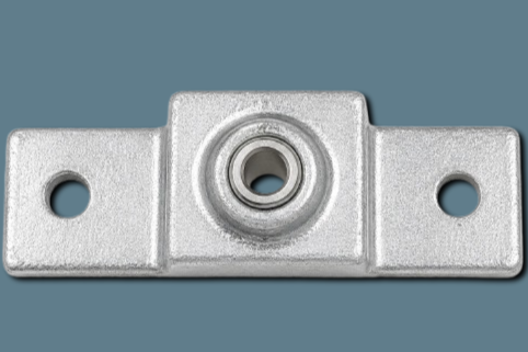 Galvanised Square Clamp - 198 Double Lugged Bracket