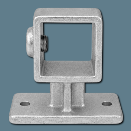 Galvanised Square Clamp - 143 Handrail Bracket