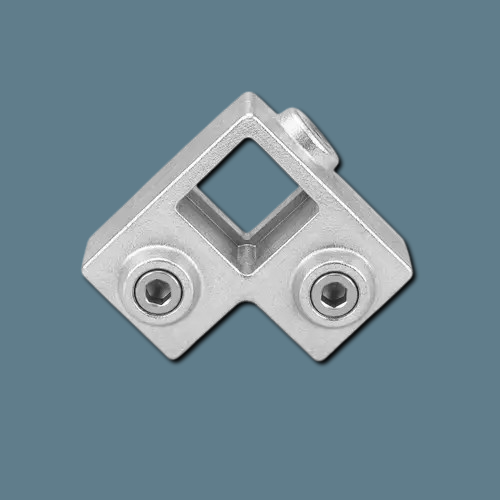 Galvanised Square Clamp - 116 3 Way Through