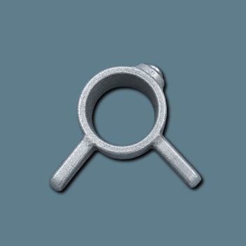 Galvanised Q Clamp 168M 90° Corner Male Swivel