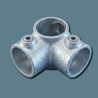 Galvanised Q Clamp 116 3 Way Through
