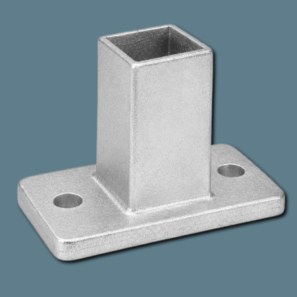 Galvanised Square Clamp - 132 Baseplate