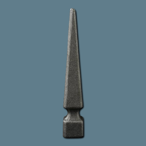 Wrought Iron Railhead - 153mm x 24mm x 25mm