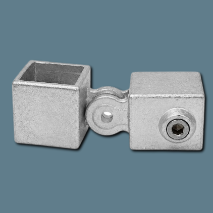 Galvanised Square Clamp - 173 Single Swivel