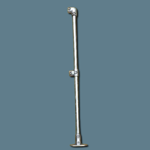 Galvanised Pre-assembled End Post - 1100mm