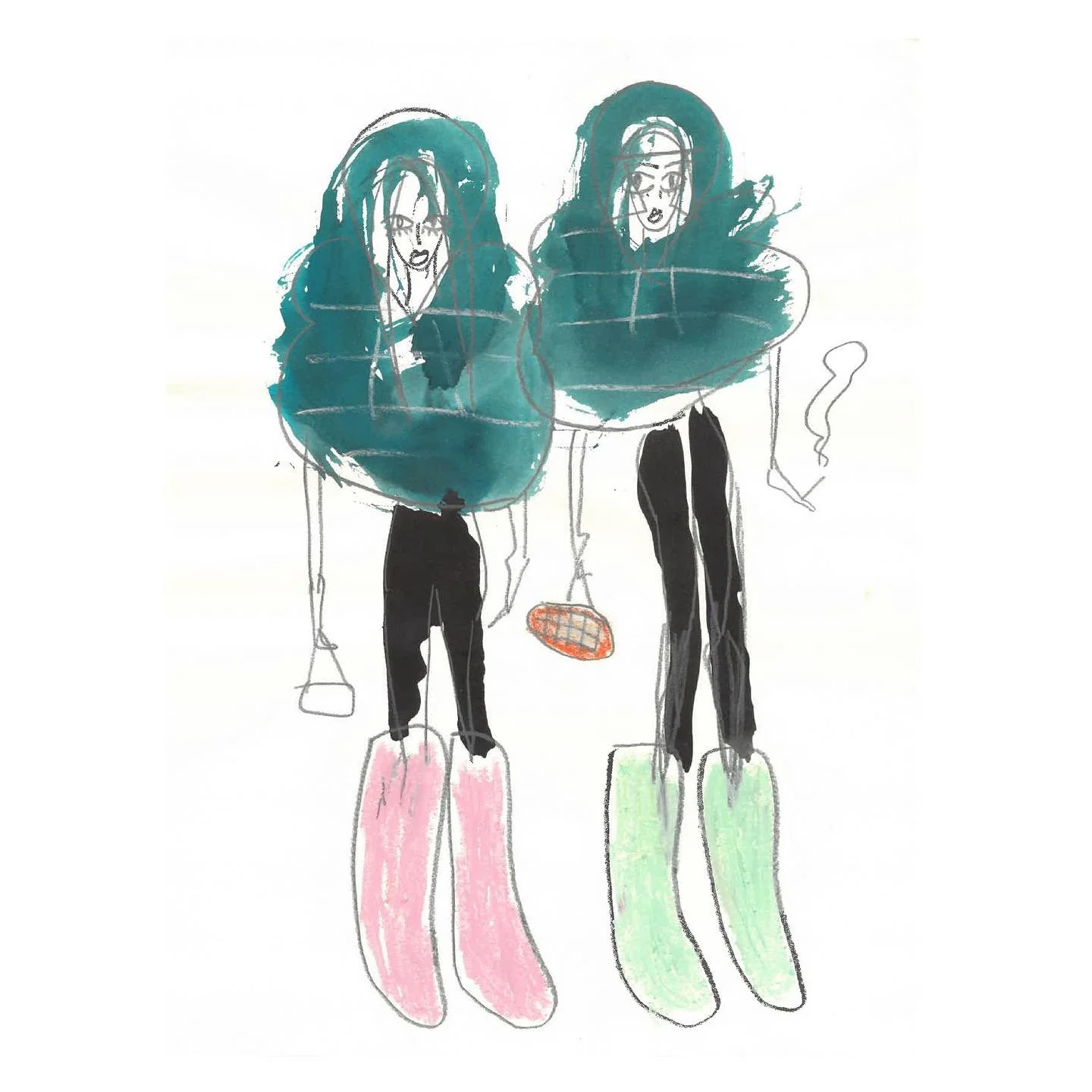 Dit werk getiteld &ldquo;Wild girls&rdquo; is geselecteerd voor een expositie van &agrave; la CArte voor Nederlandse illustratoren met het thema WILD. Het zal van augustus t/m oktober te zien zijn op de heuvelstraat 118 in Tilburg. 
.
.
#illustration