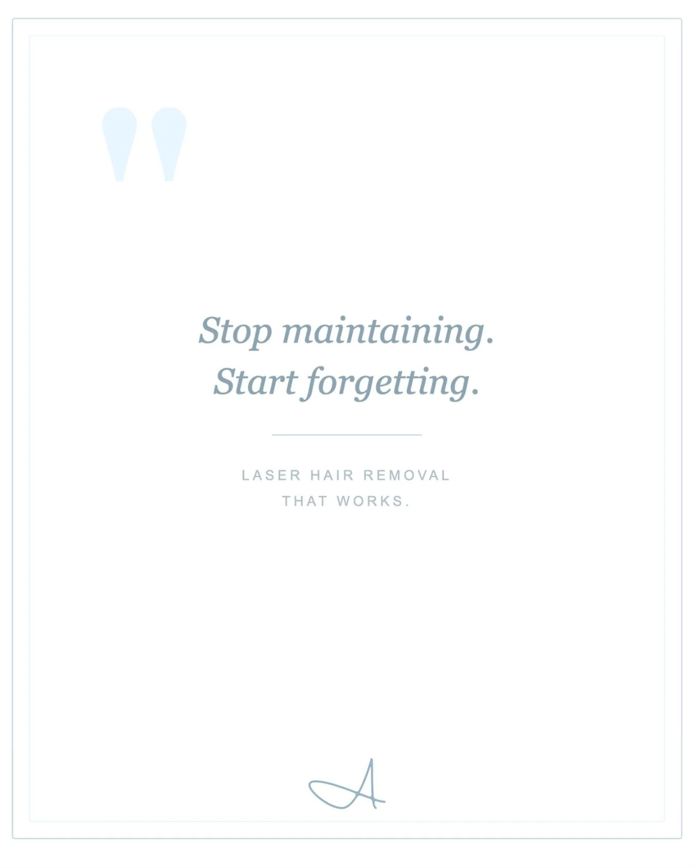 The mental load of shaving, waxing, booking, repeating, imagine just... not. 
Laser hair removal that actually lasts. Book via the link in bio 🤍🩵

&bull;⁠
&bull;⁠
&bull;⁠
Laser Hair Removal Melbourne⁠
Alma Soprano Ice Titanium 
#laserhairremoval #s