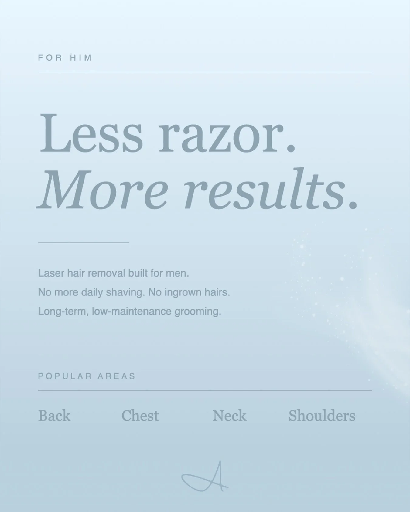 The modern grooming routine doesn&rsquo;t include a razor.
Smoother skin. No ingrown hairs. No more 5am stubble. Just clean, confident results that last.
Book your via link in bio ❄️

&bull;⁠
&bull;⁠
&bull;⁠
Laser Hair Removal Melbourne⁠
Alma Soprano