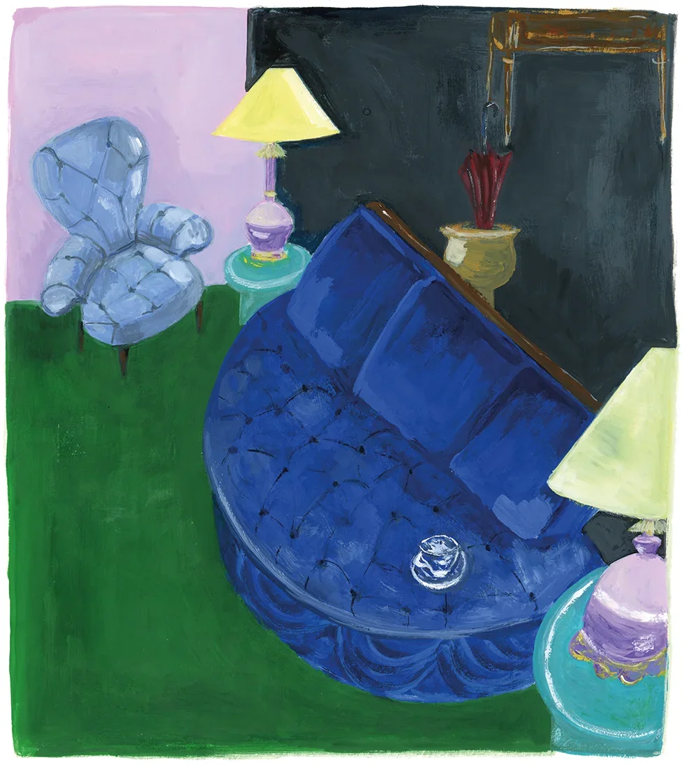 Castaing's home interior