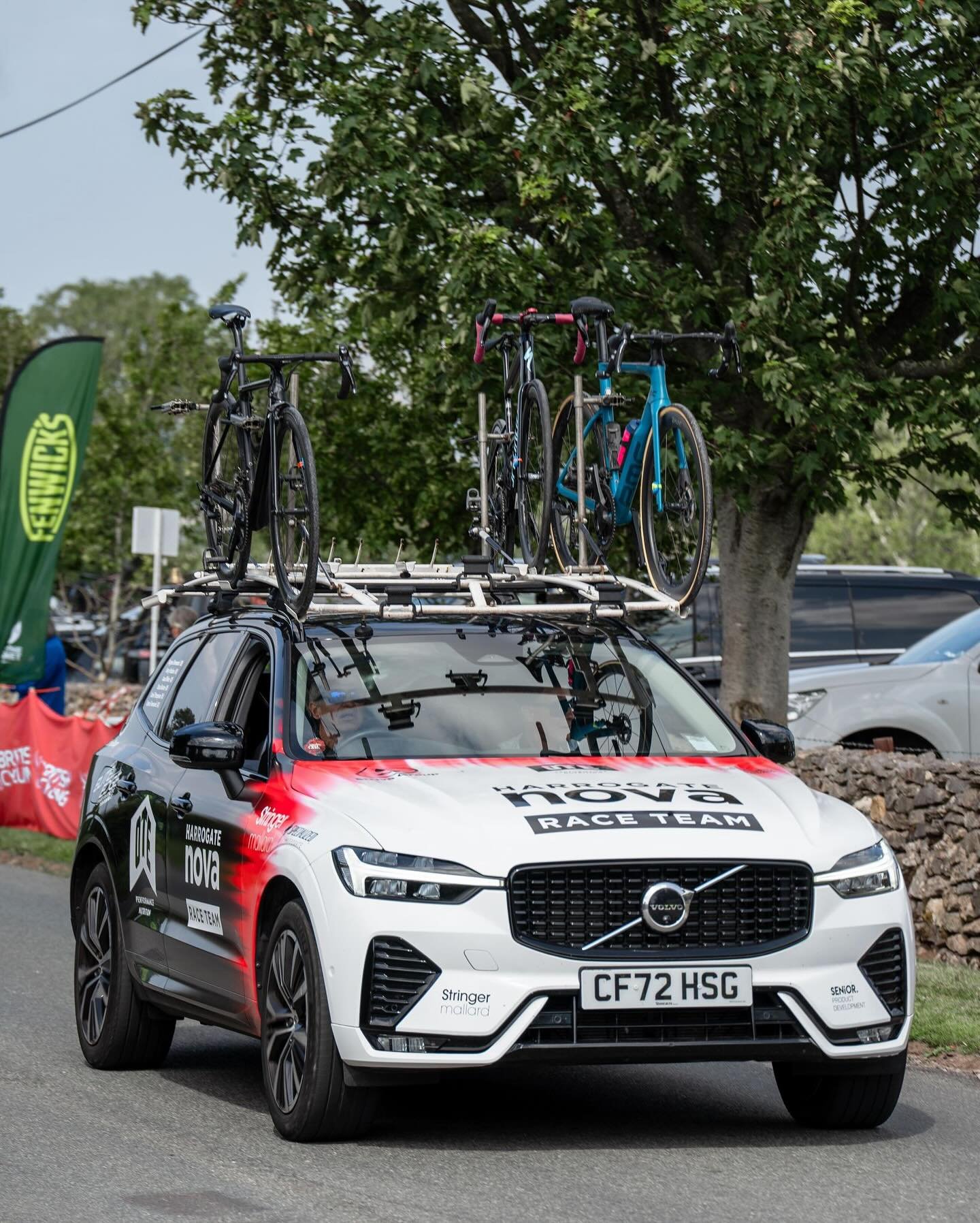 Have you spotted our Harrogate Nova Race Team car? Proudly following our riders in the convoy, or travelling our team to the next race. 

We now have a car that matches the statement of our race kit! 💥