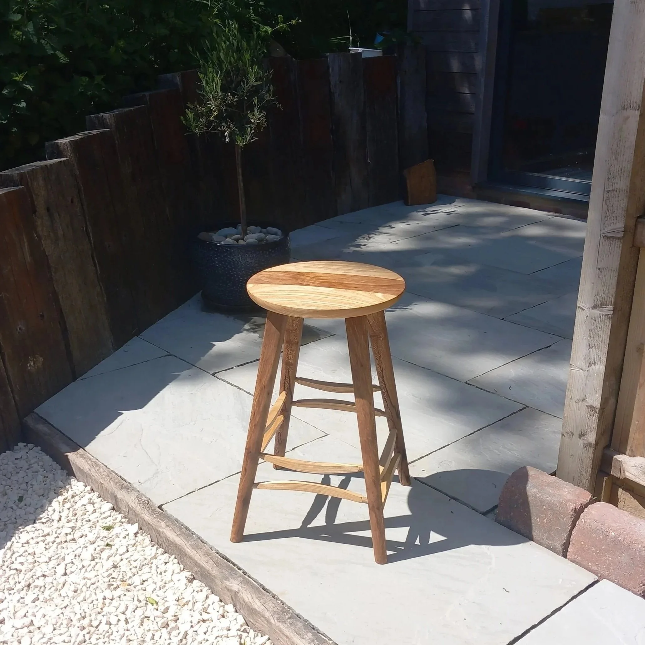Ash & Plane Stool