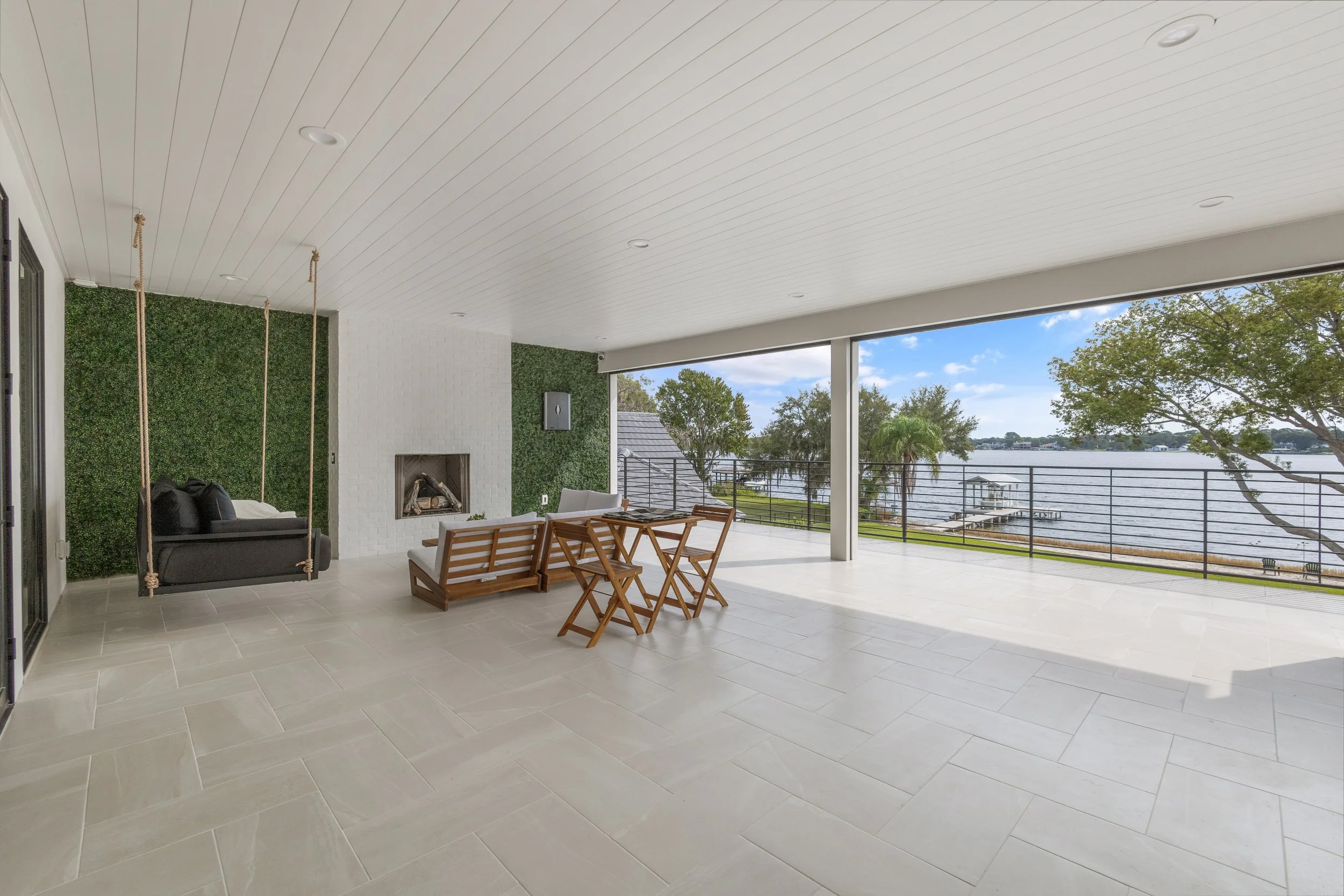 Large outdoor patio