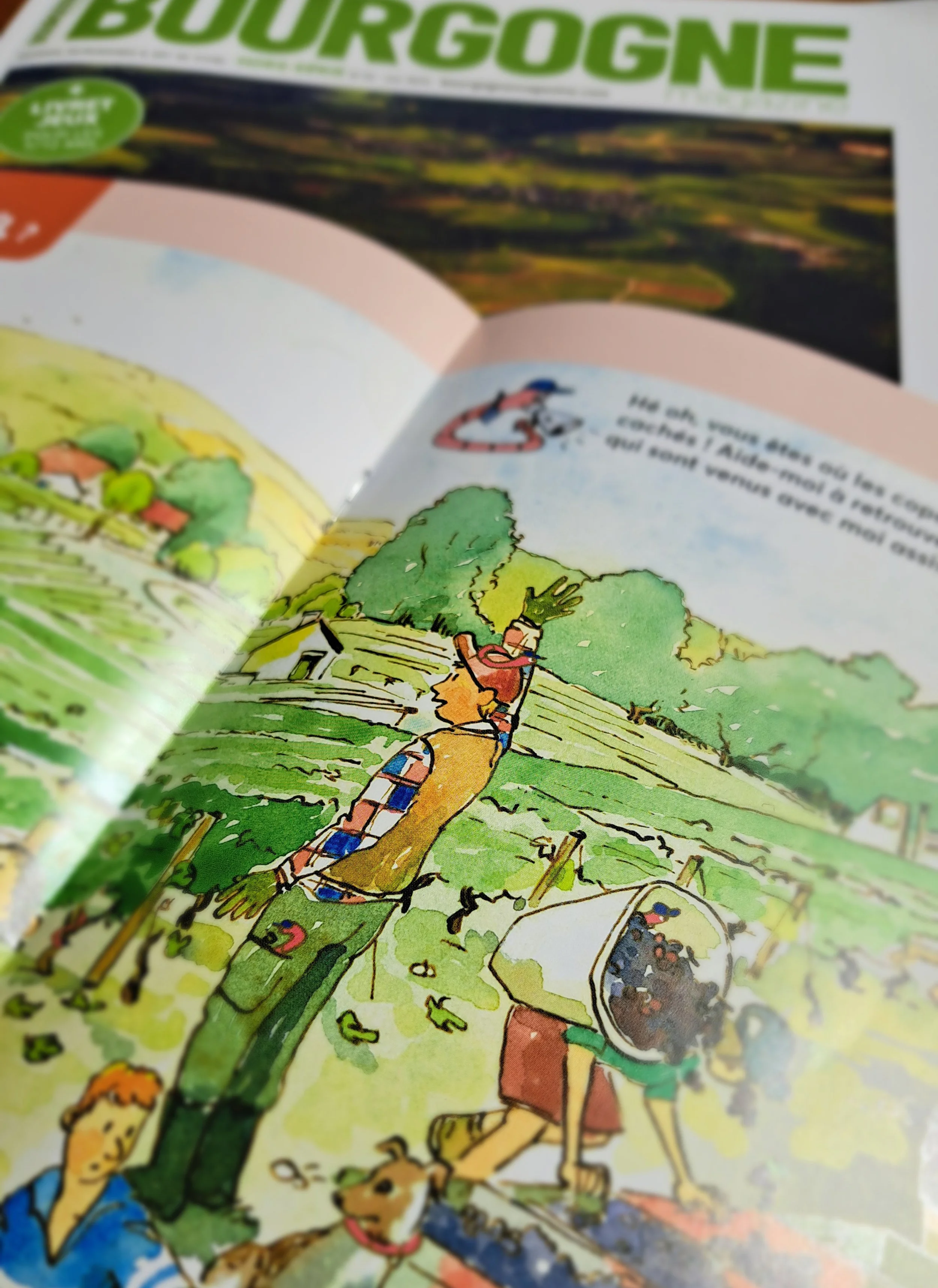 Le livret de jeu une fois ouvert révèle à chaque page une surprise avec des scènes typiques de notre patrimoine à (re)découvrir.