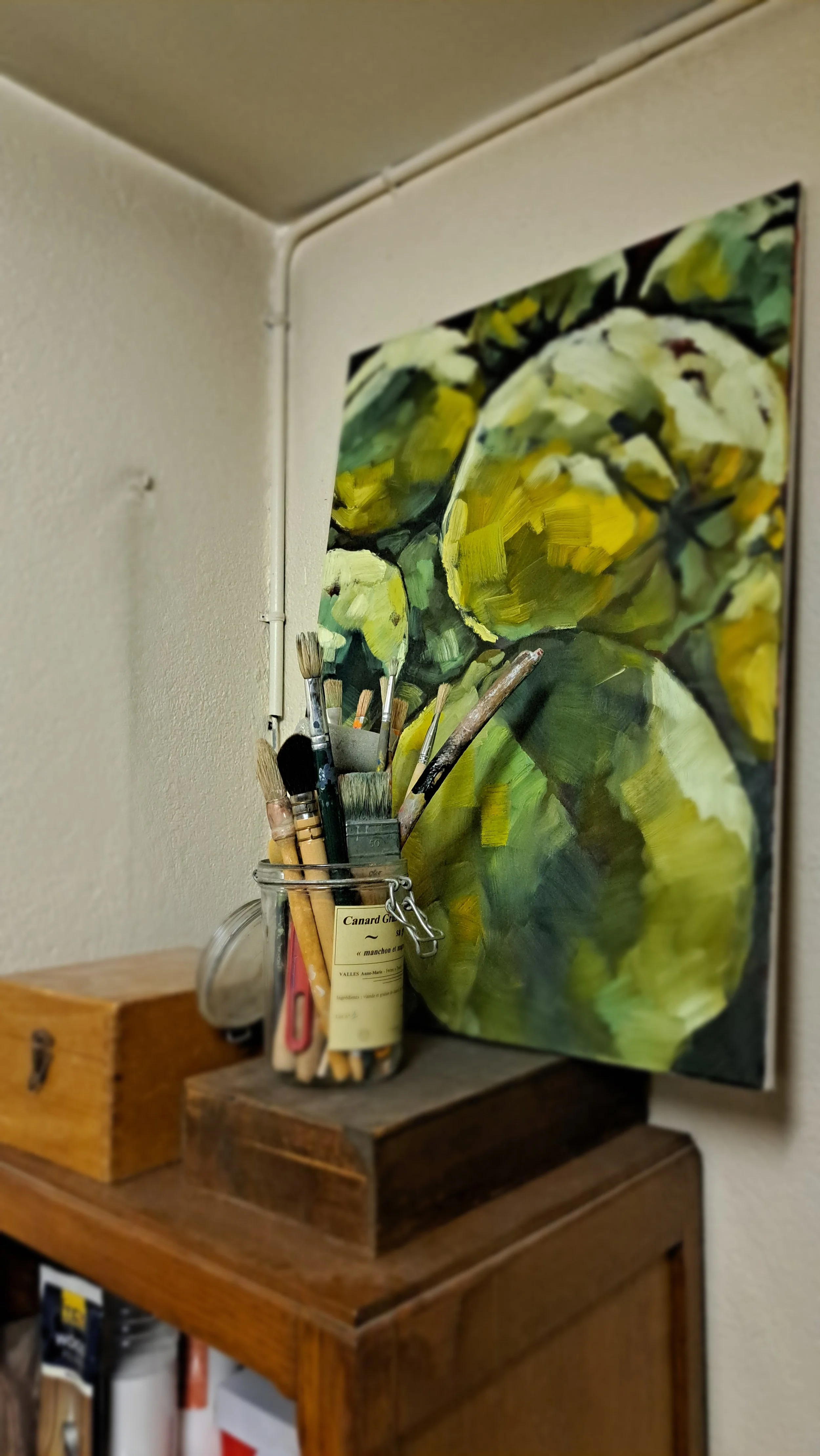 atelier peintre pinceaux figuratif