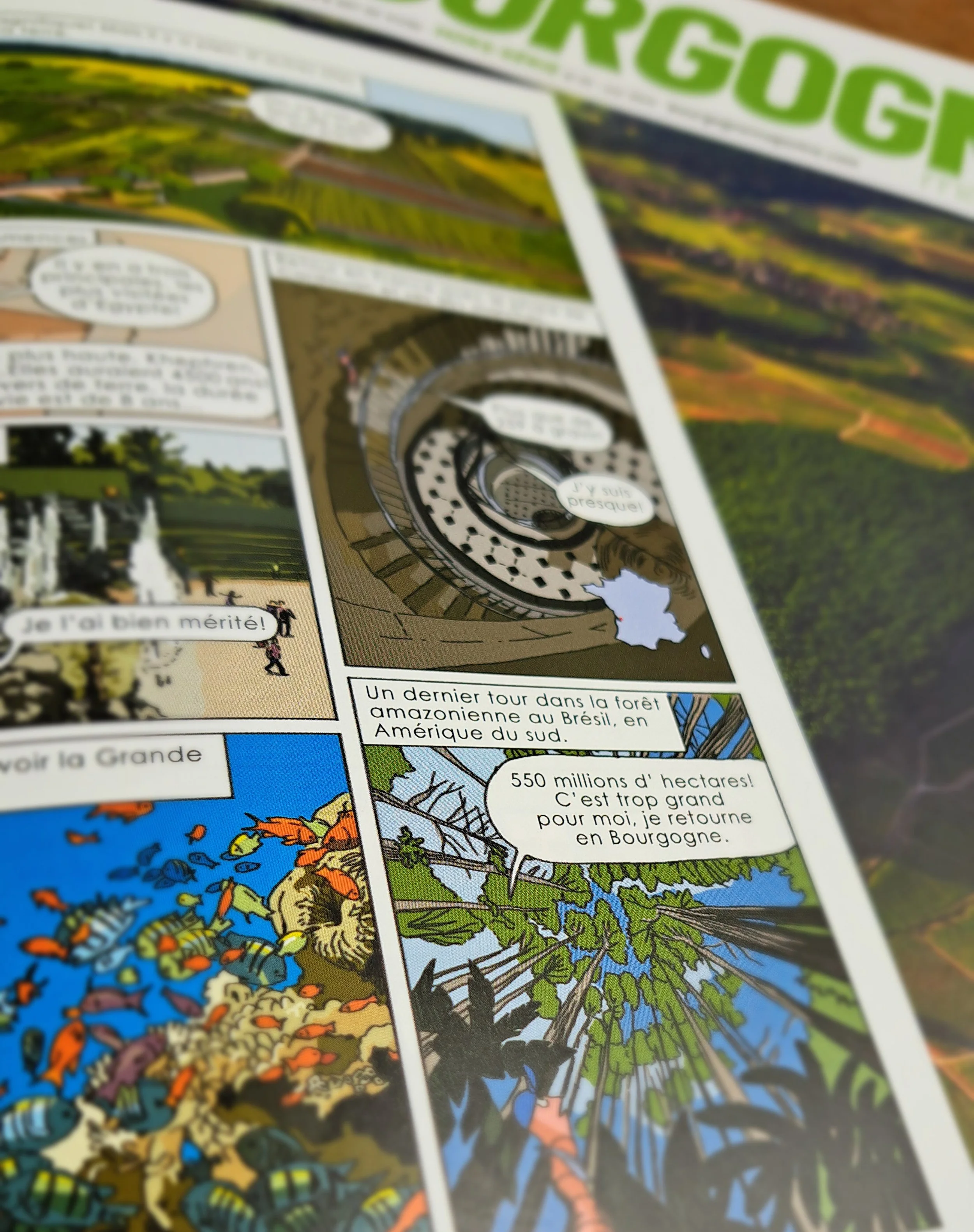 A la fin du livret, une petite bande dessinée permet de manière ludique de s'instruire en découvrant plusieurs sites appartenant au Patrimoine Mondial de l'Unesco.