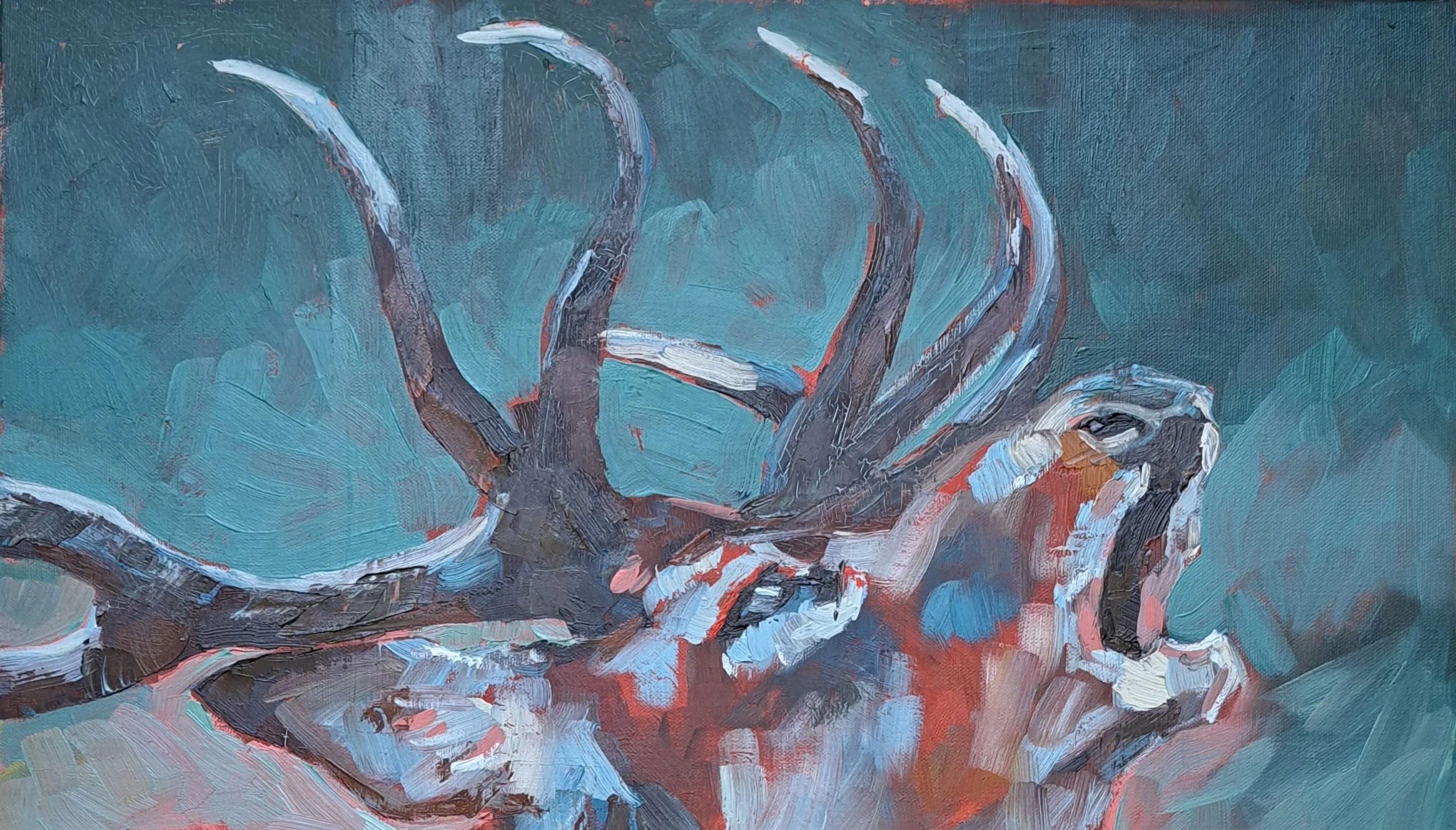 art animalier peinture à l'huile artiste peintre