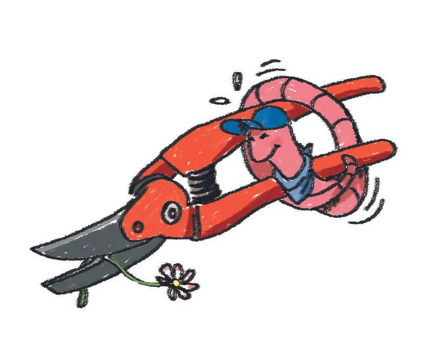 Mascotte Phil le ver Hardi, numérique