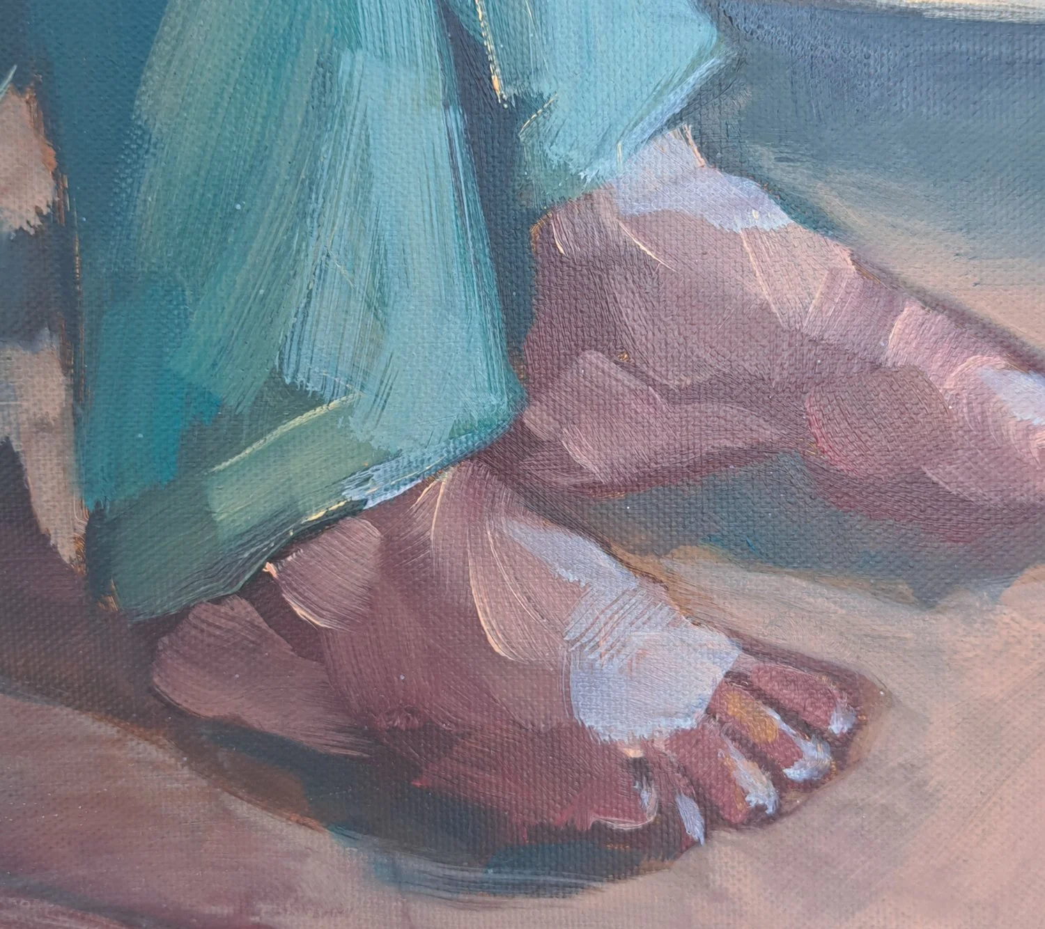 Détail, pieds