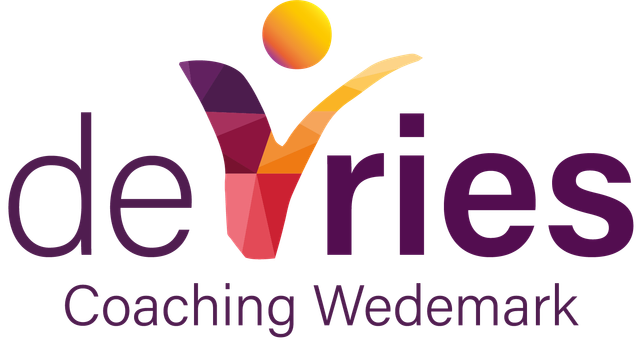 Logo mit dem Text 'deries Coaching Wedenmark' und einem abstrahierten Schmetterlingssymbol in Orange, Pink, Lila und Gelb