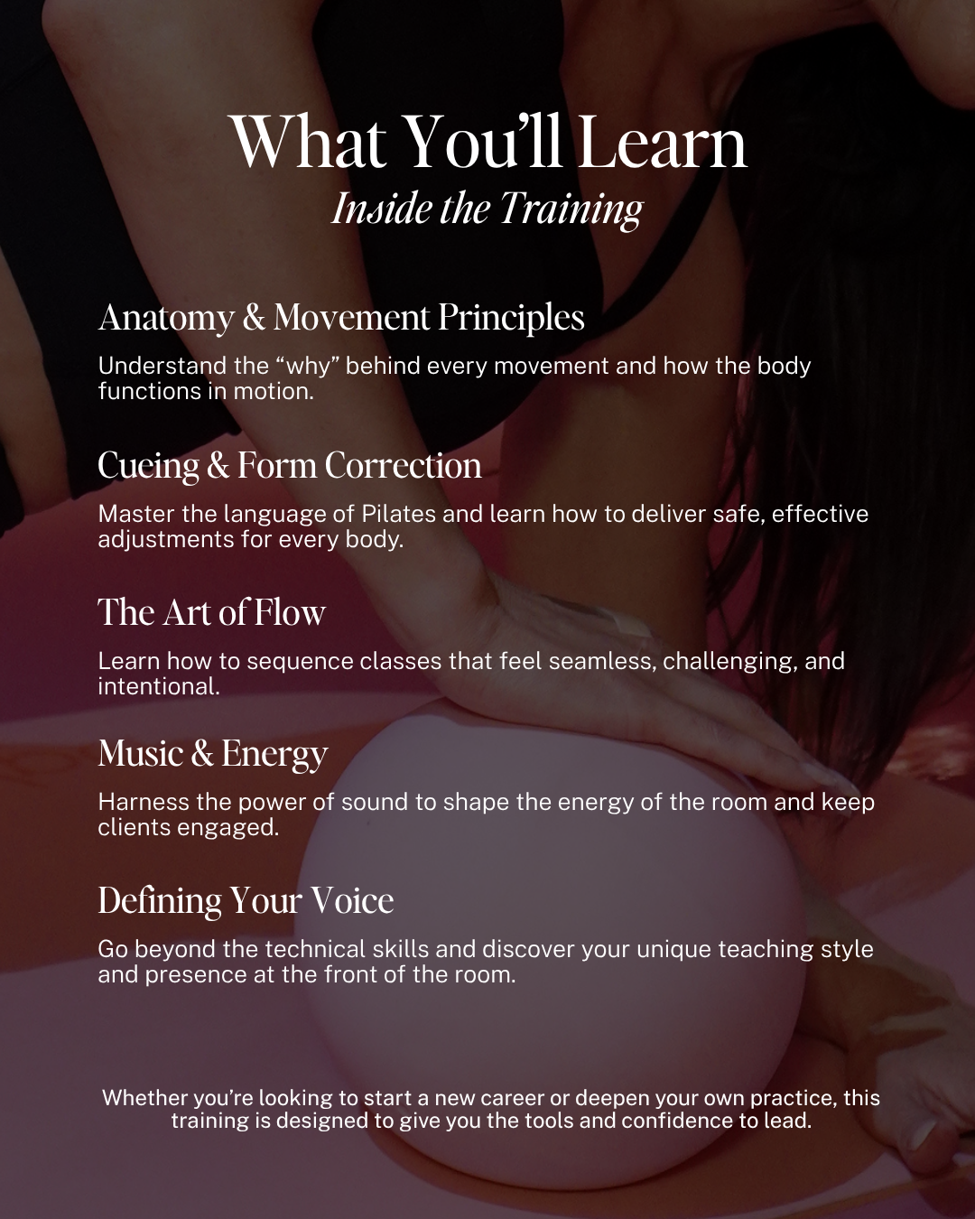 Hot Mat Pilates in Ann Arbor with Teacher Training overlayed