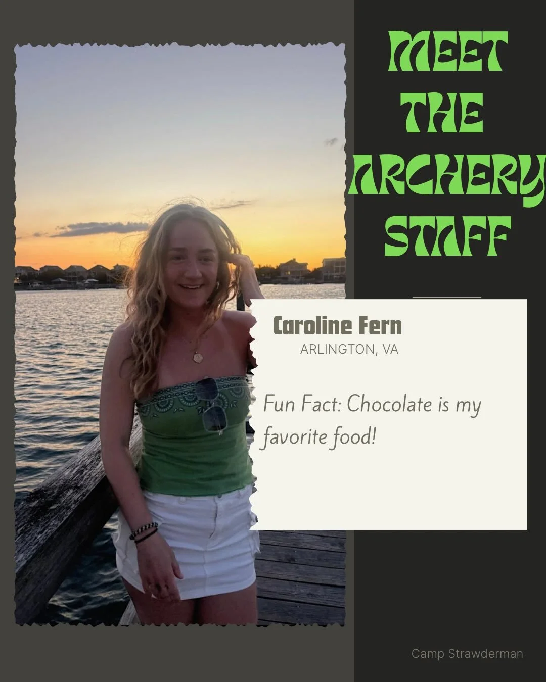 Today we get to meet our Archery Staff! Please give a warm welcome to Caroline, Sally, and Tabitha! We can&rsquo;t wait to practice our skills with a bow and arrow and become dianeers!