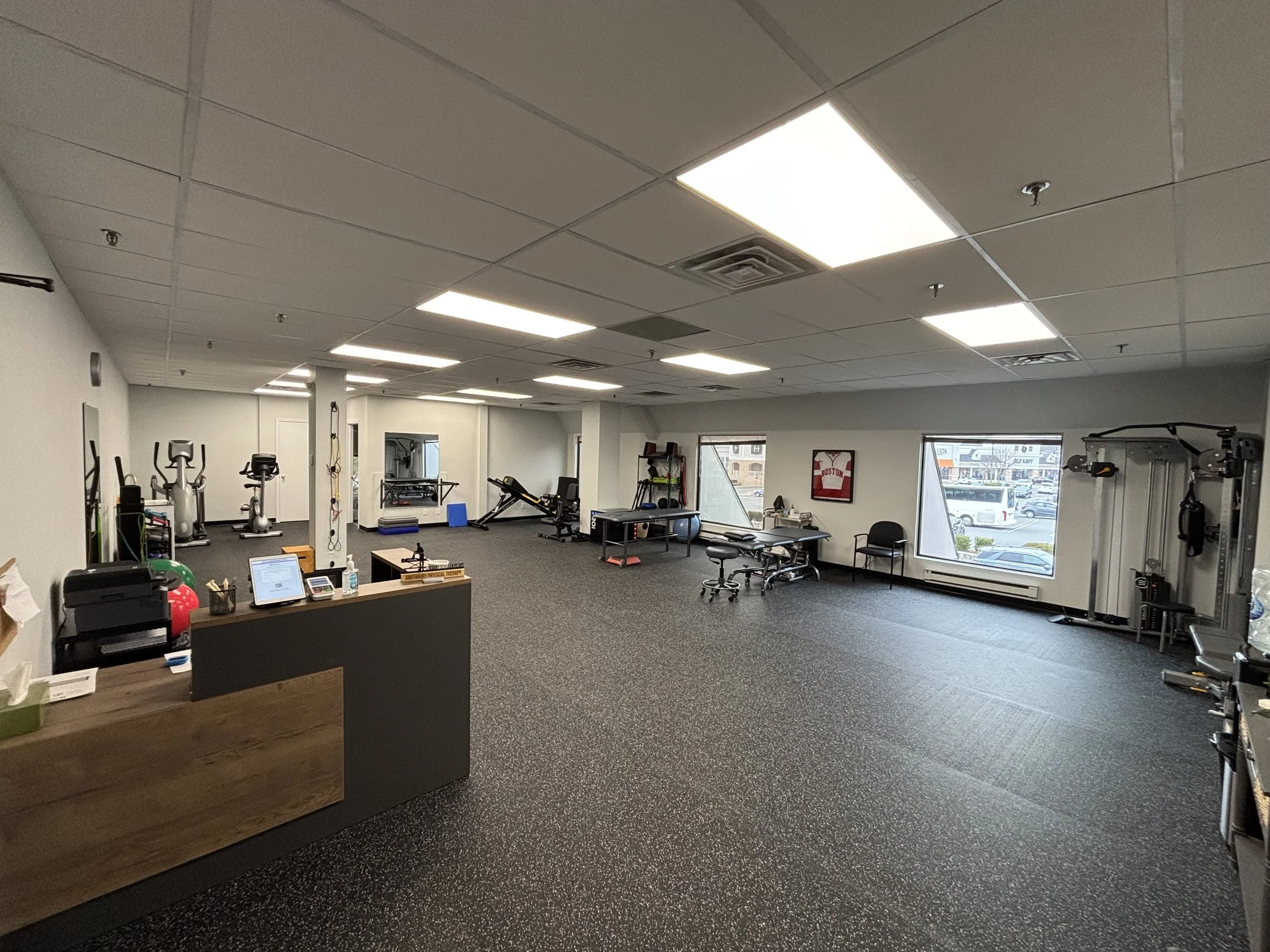 Main clinic space for southbury physical therapy