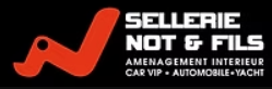 Logo de Sellerie Not & Fils, spécialisé en aménagement intérieur pour voitures, yachts, automobiles, et yachts.