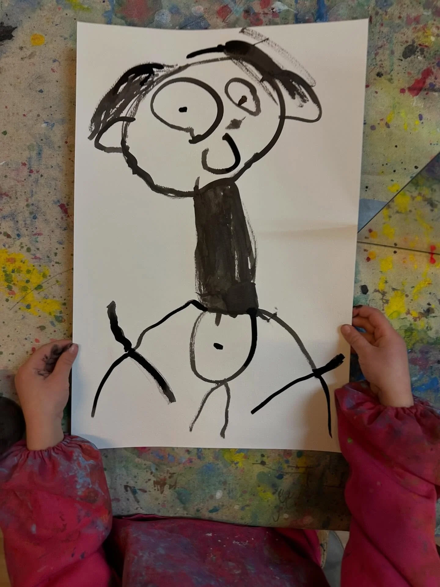Sumi ink self-portraits 🧑&zwj;🎨🎨✍🏻

#reggioinspired #nycpreschool #prek #selfportrait #sumiink