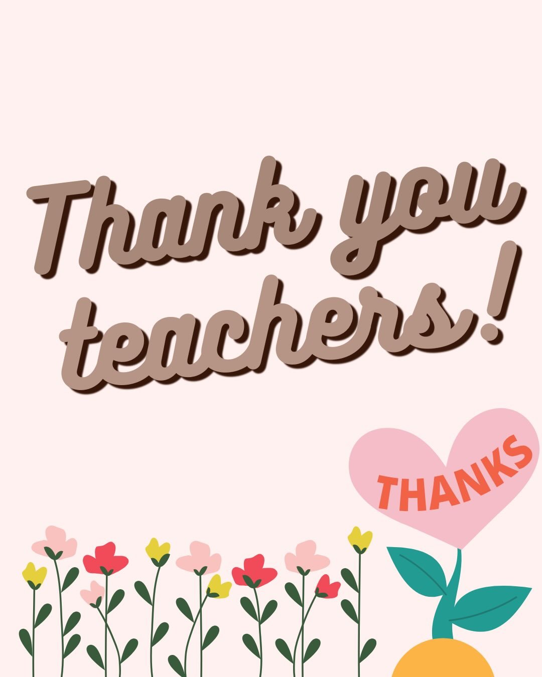 Happy Teacher Appreciation Week! 

We are incredibly grateful for the love, care, and dedication our wonderful teachers bring to the classroom every single day 💕

#teacherappreciation