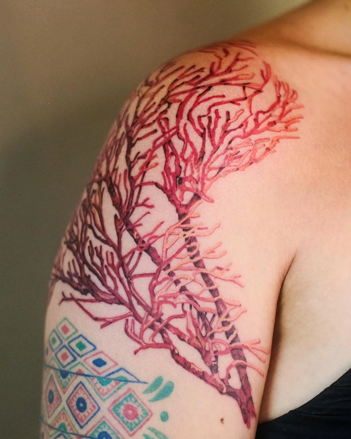 Read sea coral, trees under the water for Carmen 
Thank you for your trust, patience with this meticulous piece, and for being such great company
